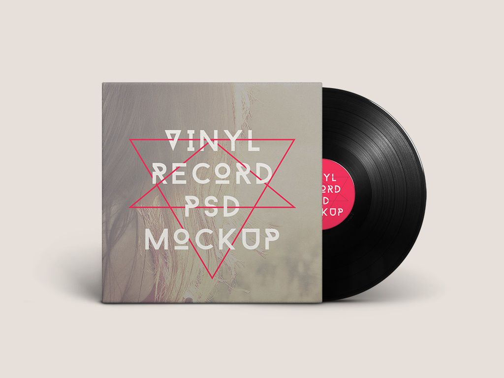 Vinyl Record PSD MockUp تیم دلینا